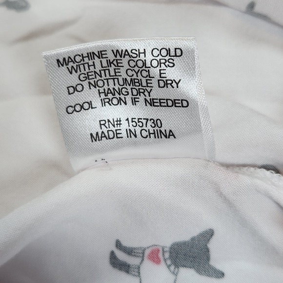 Jane Delancy Cute French Bulldog Print Button-Down Shirt - Women's L Excellent - Picture 7 of 9